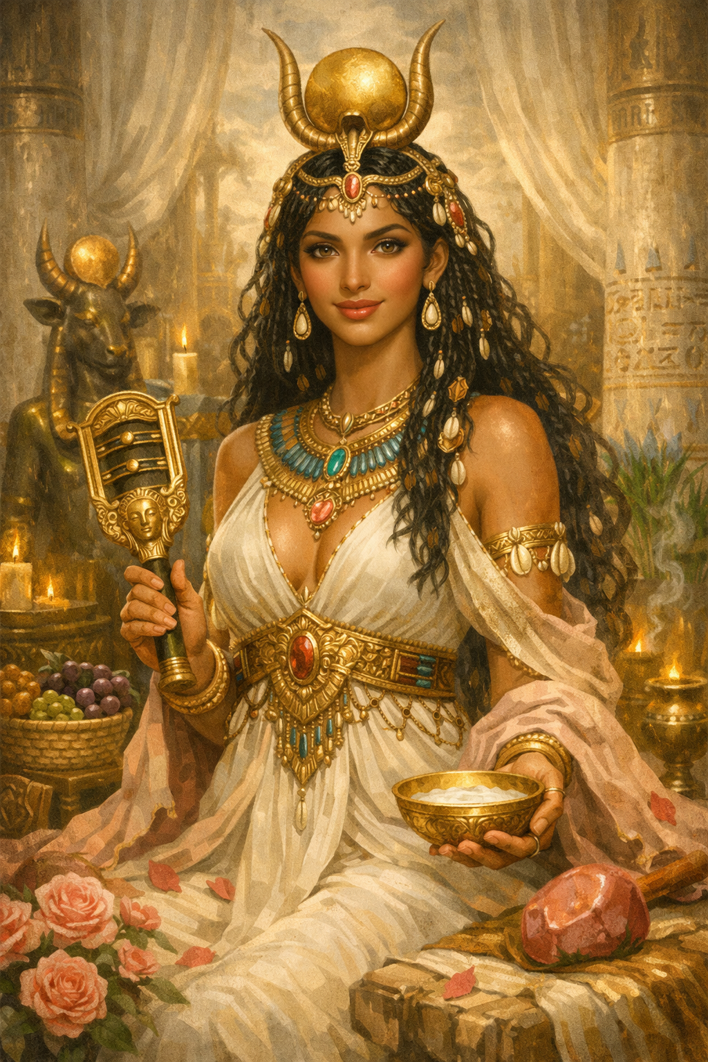 Pre-Conjure Human Priestess of Hathor